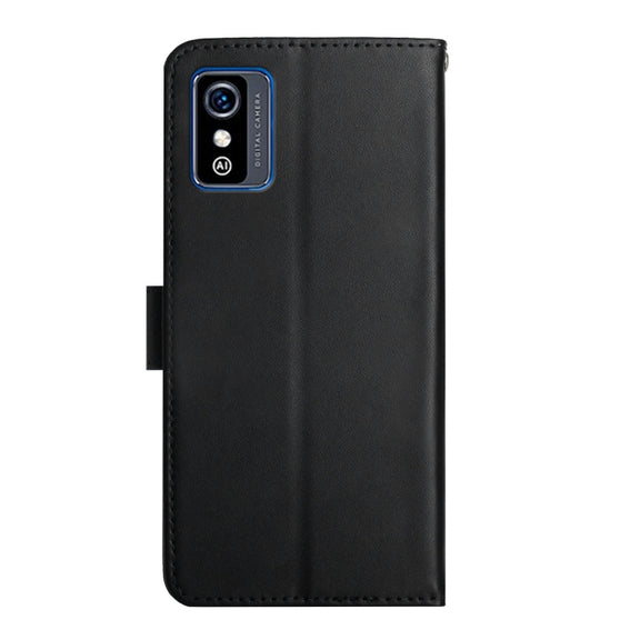 For ZTE Blade L9 Genuine Leather Fingerprint-proof Horizontal Flip Phone Case(Black)