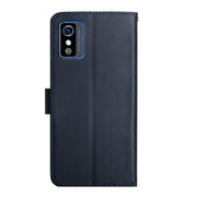 For ZTE Blade L9 Genuine Leather Fingerprint-proof Horizontal Flip Phone Case(Blue)
