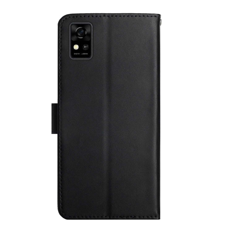 For ZTE Blade A31 Genuine Leather Fingerprint-proof Horizontal Flip Phone Case(Black)