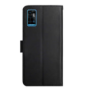 For ZTE Blade A71 Genuine Leather Fingerprint-proof Horizontal Flip Phone Case(Black)