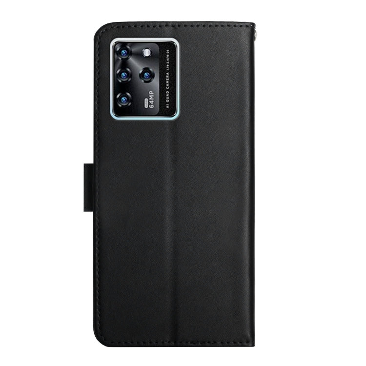 For ZTE Blade V30 Genuine Leather Fingerprint-proof Horizontal Flip Phone Case(Black)
