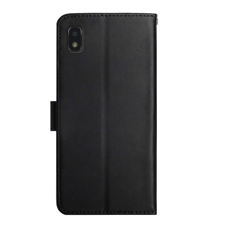 For ZTE Blade L210 Genuine Leather Fingerprint-proof Horizontal Flip Phone Case(Black)