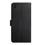 For ZTE Blade L210 Genuine Leather Fingerprint-proof Horizontal Flip Phone Case(Black)