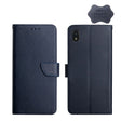 For ZTE Blade L210 Genuine Leather Fingerprint-proof Horizontal Flip Phone Case(Blue) - ZTE Cases by PMC TechLife | Online Shopping South Africa | PMC TechLife | Buy Now Pay Later Mobicred