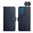 For ZTE Blade V30 Vita Genuine Leather Fingerprint-proof Horizontal Flip Phone Case(Blue) - ZTE Cases by PMC TechLife | Online Shopping South Africa | PMC TechLife | Buy Now Pay Later Mobicred