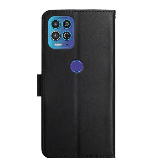 For Motorola Moto G100 Genuine Leather Fingerprint-proof Horizontal Flip Phone Case(Black)