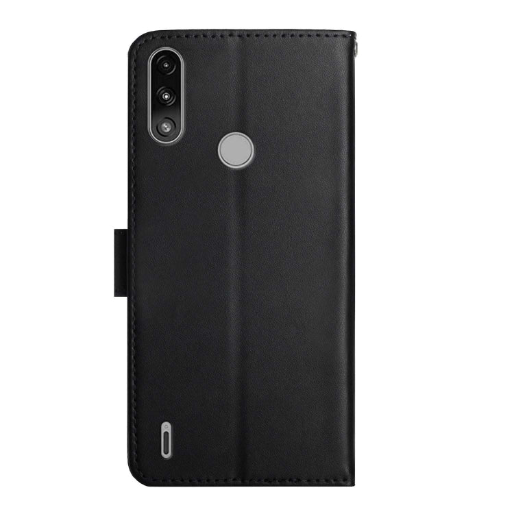 For Motorola Moto E7 Power Genuine Leather Fingerprint-proof Horizontal Flip Phone Case(Black)
