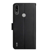For Motorola Moto E7 Power Genuine Leather Fingerprint-proof Horizontal Flip Phone Case(Black)