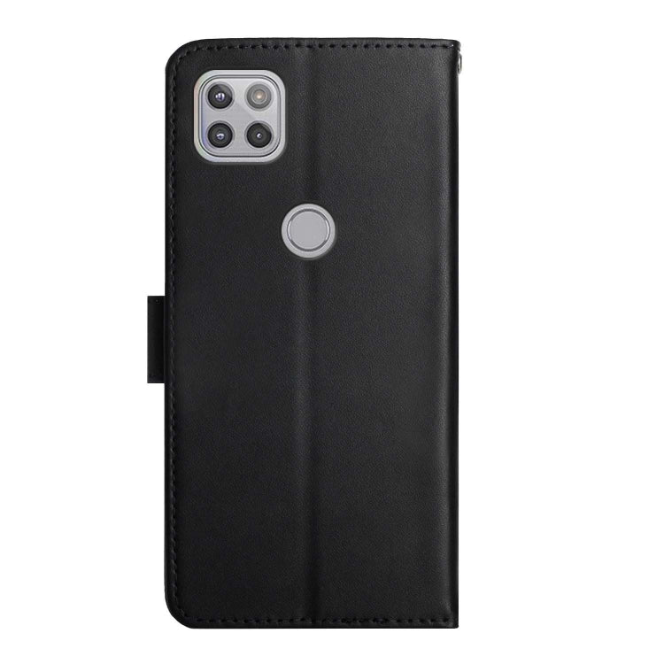 For Motorola Moto G 5G Genuine Leather Fingerprint-proof Horizontal Flip Phone Case(Black)