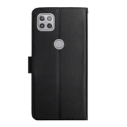 For Motorola Moto G 5G Genuine Leather Fingerprint-proof Horizontal Flip Phone Case(Black)