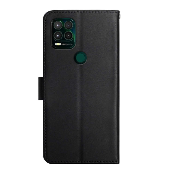 For Motorola Moto G Stylus 5G Genuine Leather Fingerprint-proof Horizontal Flip Phone Case(Black)
