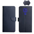 For Motorola Moto G9 Genuine Leather Fingerprint-proof Horizontal Flip Phone Case(Blue) - Motorola Cases by PMC TechLife | Online Shopping South Africa | PMC TechLife | Buy Now Pay Later Mobicred