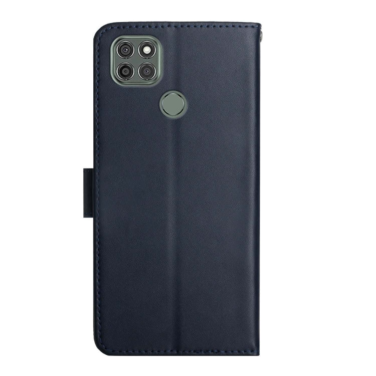 For Motorola Moto G9 Power Genuine Leather Fingerprint-proof Horizontal Flip Phone Case(Blue)