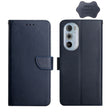 For Motorola Edge 30 Pro Genuine Leather Fingerprint-proof Horizontal Flip Phone Case(Blue) - Motorola Cases by PMC TechLife | Online Shopping South Africa | PMC TechLife | Buy Now Pay Later Mobicred