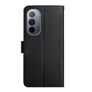 For Motorola Moto Edge X30 Genuine Leather Fingerprint-proof Horizontal Flip Phone Case(Black)