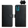 For Motorola Moto G22 Genuine Leather Fingerprint-proof Horizontal Flip Phone Case(Black) - Motorola Cases by PMC TechLife | Online Shopping South Africa | PMC TechLife | Buy Now Pay Later Mobicred