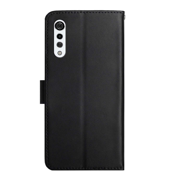 For LG Velvet 2 Pro Genuine Leather Fingerprint-proof Flip Phone Case(Black)