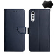 For LG Velvet 2 Pro Genuine Leather Fingerprint-proof Flip Phone Case(Blue) - LG by PMC TechLife | Online Shopping South Africa | PMC TechLife | Buy Now Pay Later Mobicred