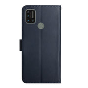For UMIDIGI A7 Genuine Leather Fingerprint-proof Flip Phone Case(Blue)