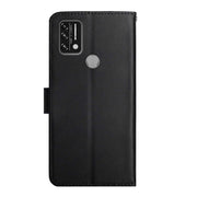 For UMIDIGI A9 Genuine Leather Fingerprint-proof Flip Phone Case(Black)