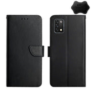 For UMIDIGI A11 Genuine Leather Fingerprint-proof Flip Phone Case(Black)