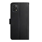 For UMIDIGI A11 Genuine Leather Fingerprint-proof Flip Phone Case(Black)