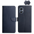 For OnePlus Nord N20 5G Genuine Leather Fingerprint-proof Horizontal Flip Phone Case(Blue) - OnePlus Cases by PMC TechLife | Online Shopping South Africa | PMC TechLife | Buy Now Pay Later Mobicred