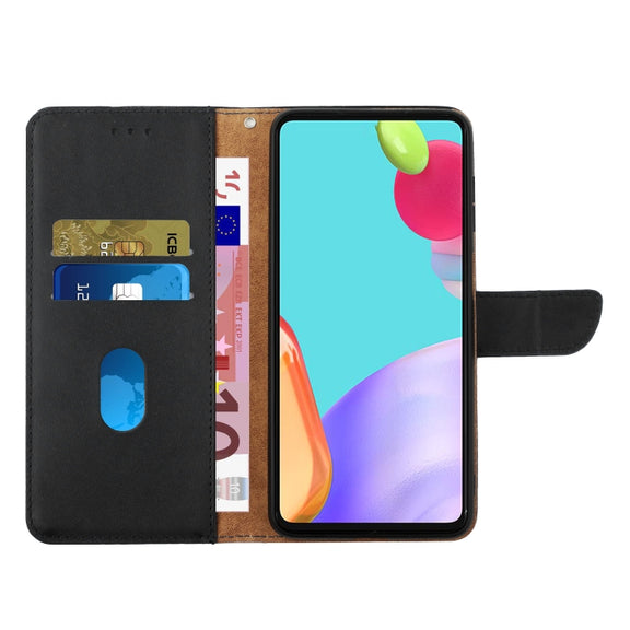 For OnePlus 9 Genuine Leather Fingerprint-proof Horizontal Flip Phone Case(Black)