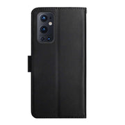 For OnePlus 9 Pro Genuine Leather Fingerprint-proof Horizontal Flip Phone Case(Black)
