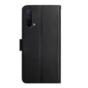 For OnePlus Nord CE 5G Genuine Leather Fingerprint-proof Horizontal Flip Phone Case(Black)