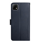 For Wiko T3 Genuine Leather Fingerprint-proof Flip Phone Case(Blue)