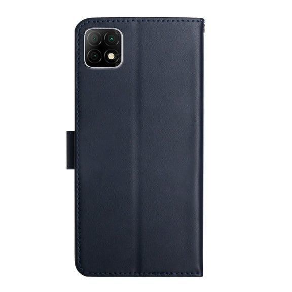 For Wiko T3 Genuine Leather Fingerprint-proof Flip Phone Case(Blue)