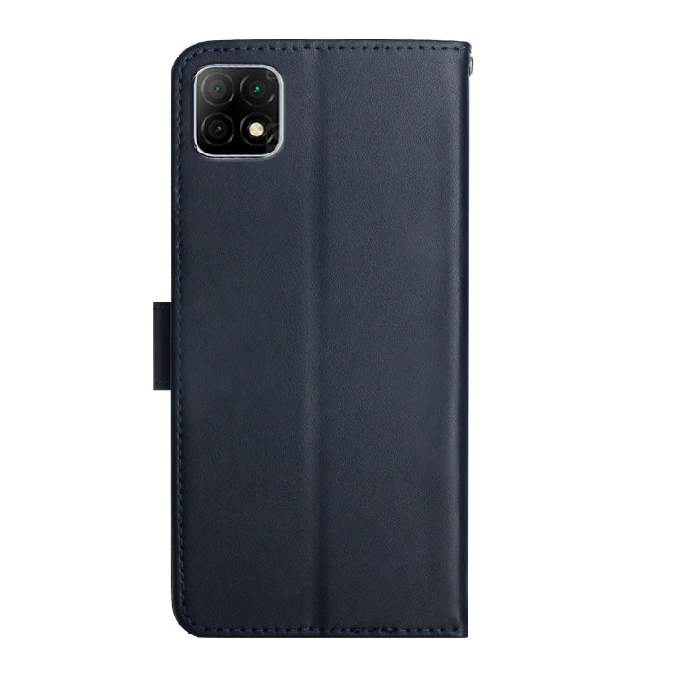 For Wiko T3 Genuine Leather Fingerprint-proof Flip Phone Case(Blue)