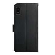 For Sharp Aquos Wish SHG06 Genuine Leather Fingerprint-proof Flip Phone Case(Black)