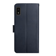 For Sharp Aquos Wish SHG06 Genuine Leather Fingerprint-proof Flip Phone Case(Blue)