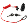 A6630 BRP Side Control Ignition Switch Key with Lanyard 5005801 for Johnson Evinrude - Marine Accessories & Parts by PMC TechLife | Online Shopping South Africa | PMC TechLife | Buy Now Pay Later Mobicred