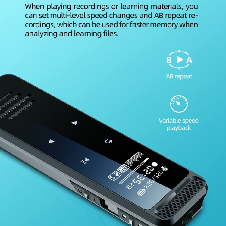 Q55 Smart HD Noise Reduction Voice Control Recording Pen, Capacity:32GB(Black)