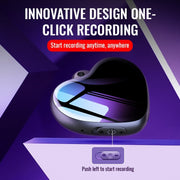Q66 Heart Pendant Smart HD Noise Reduction Voice Control Recording Pen, Capacity:4GB