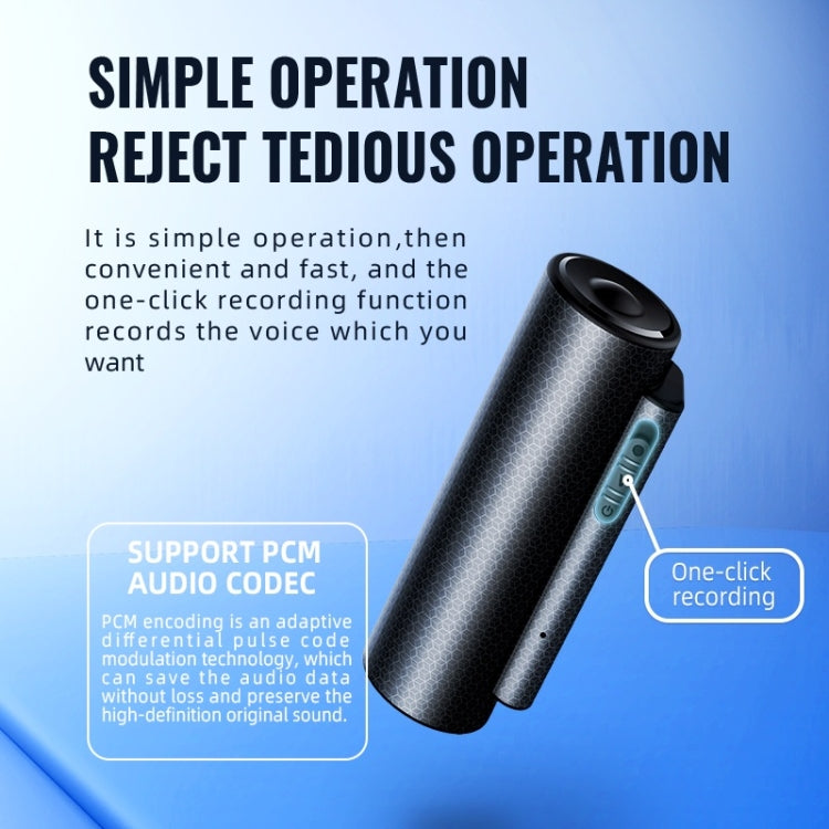Q76 Smart HD Noise Reduction Voice Control Strong Magnetic Recording Pen, Capacity:32GB(Black)