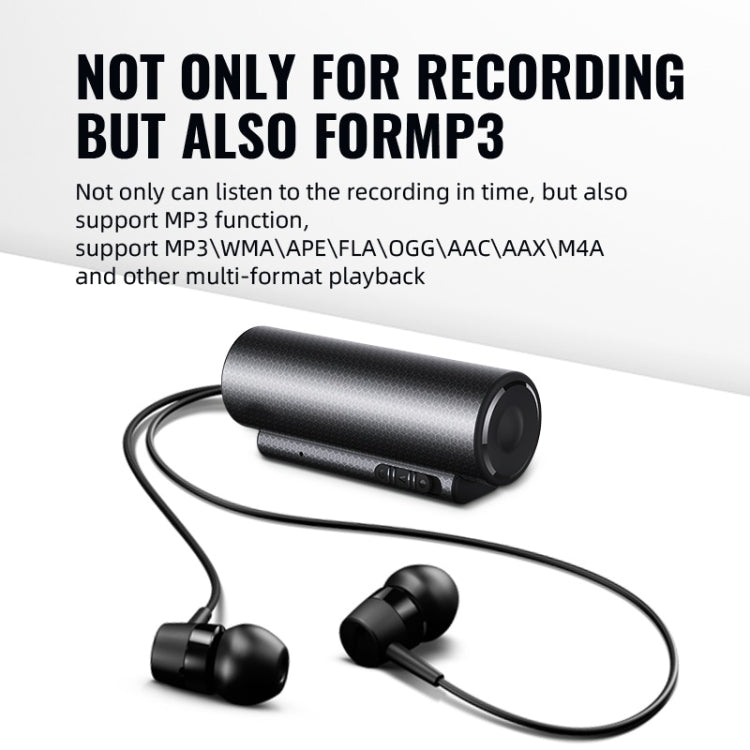 Q76 Smart HD Noise Reduction Voice Control Strong Magnetic Recording Pen, Capacity:32GB(Black)