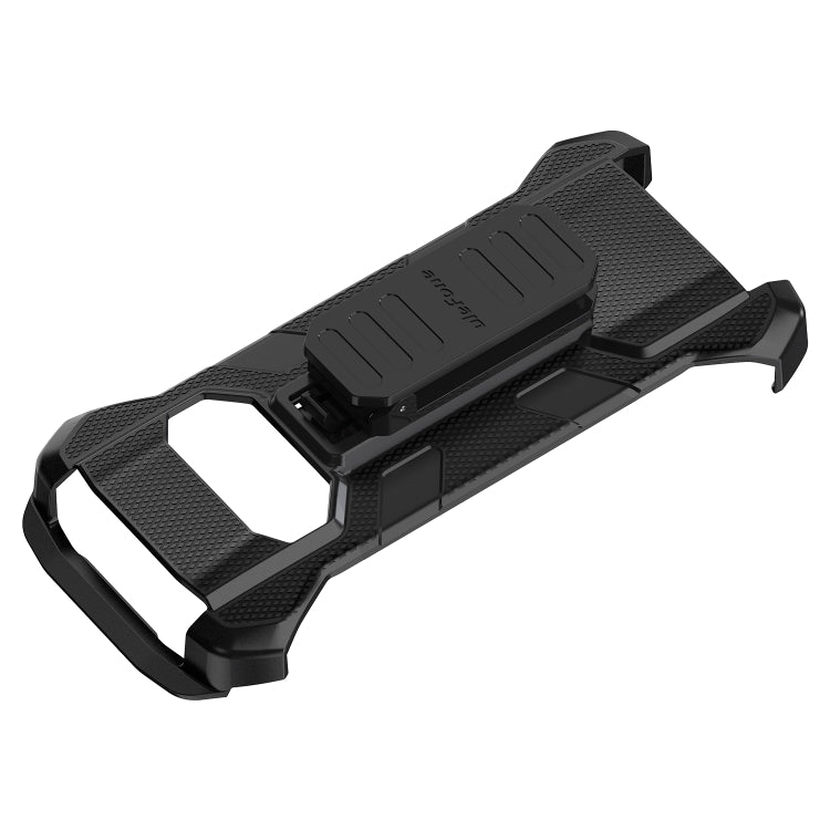 For Ulefone Power Armor 15 Ulefone Back Clip Phone Case with Carabiner (Black)