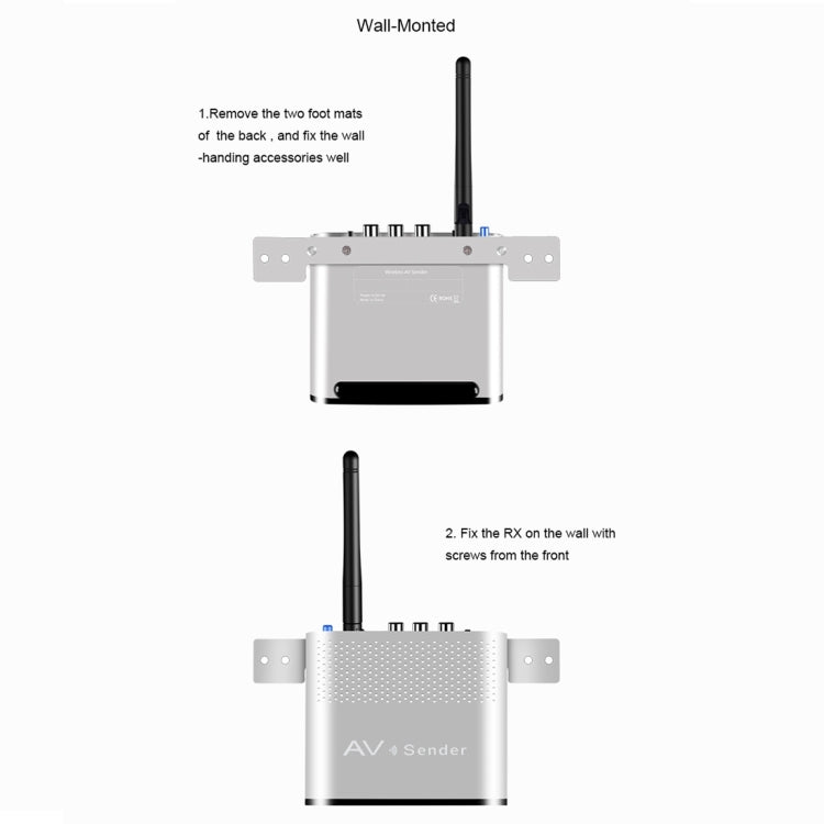 Measy AV530-2 5.8GHz Wireless Audio / Video Transmitter + 2 Receiver, Transmission Distance: 300m, EU Plug