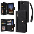 For Google Pixel 3A Rivet Buckle 9 Cards Three Fold Leather Phone Case(Black) - Google Cases by PMC TechLife | Online Shopping South Africa | PMC TechLife | Buy Now Pay Later Mobicred