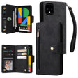For Google Pixel 4 XL Rivet Buckle 9 Cards Three Fold Leather Phone Case(Black) - Google Cases by PMC TechLife | Online Shopping South Africa | PMC TechLife | Buy Now Pay Later Mobicred