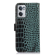 For OnePlus Nord CE 2 5G Crocodile Top Layer Cowhide Leather Phone Case(Green)