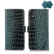 For Kyocera Digno BX2 Crocodile Top Layer Cowhide Leather Phone Case(Green) - More Brand by PMC TechLife | Online Shopping South Africa | PMC TechLife | Buy Now Pay Later Mobicred