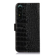 For Sony Xperia 1 IV Crocodile Top Layer Cowhide Leather Phone Case(Black)