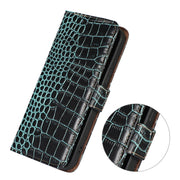 For Google Pixel 7 5G Crocodile Top Layer Cowhide Leather Phone Case(Green)