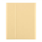 For Xiaomi Pad 6S Pro 12.4 2024 +X3 Candy Color Round Keys Bluetooth Keyboard Leather Case(Lemon Yellow)