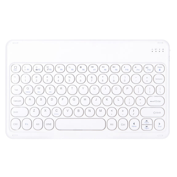 For Xiaomi Pad 6S Pro 12.4 2024 +X3 Candy Color Round Keys Bluetooth Keyboard Leather Case(Black + White)